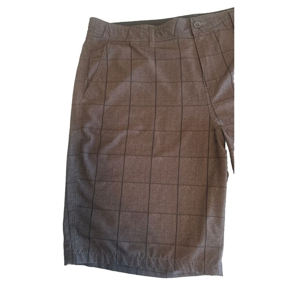 Men’s Trinity BLACK & GRAY Plaid Hybrid Shorts Size 40 - Picture 3 of 10